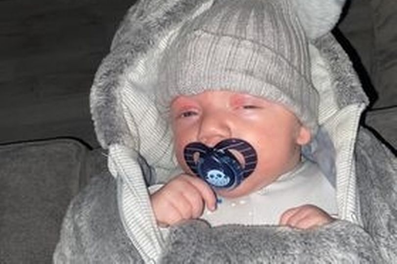 Mum Alissia Way and newborn Kaleb have been forced to wrap up in numerous layers after living without power for three days