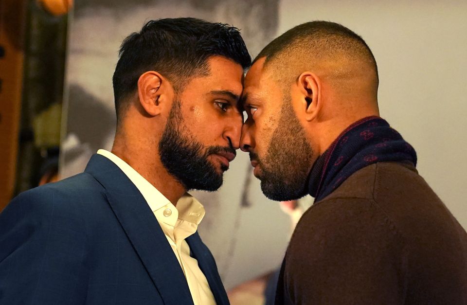 Khan and Brook faced off in a bad-tempered press conference on Monday