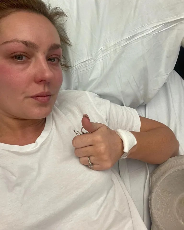 She was rushed to hospital with a painful Crohn’s flare up