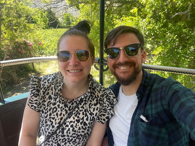 Owen Hancock, 35, and Emily Mennie, 30, were visiting family in South Africa when the UK banned travel