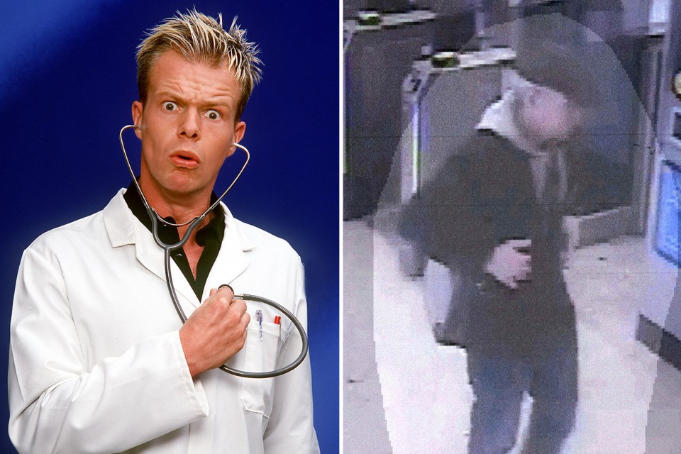 Mark Speight was spotted on CCTV shortly before he took his own life after the death of his girlfriend