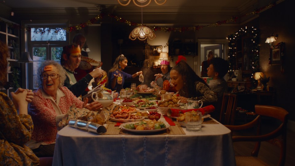 A family celebrating Christmas is at the centre of Sainsbury's Christmas advert this year