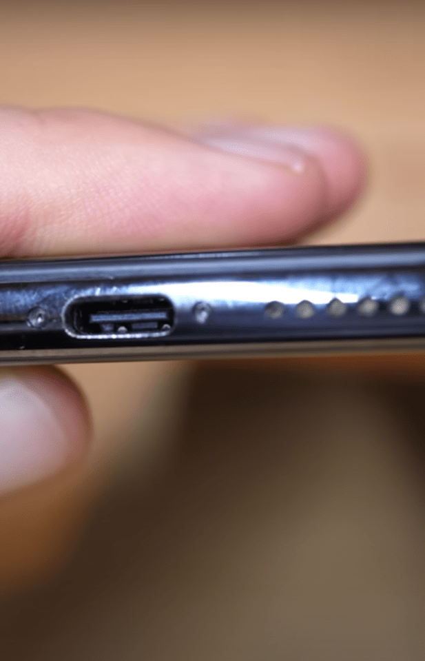 The YouTuber modified the USB port