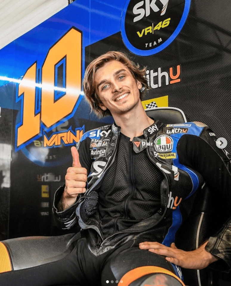 Luca Marini is following in the footsteps of his half-brother Valentino Rossi