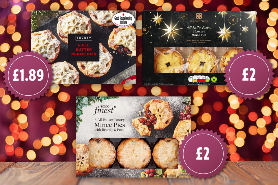 Iceland’s Luxury All Butter Mince Pies were found to be the best value of the lot