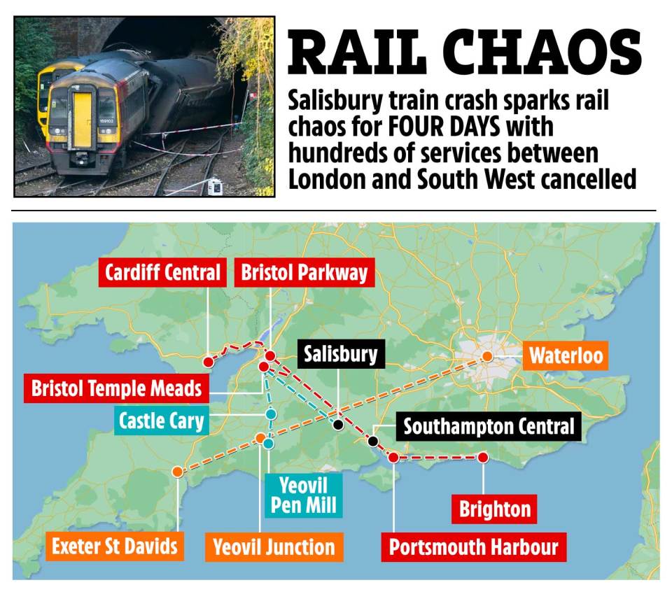 Lines across Wales and the south will be affected