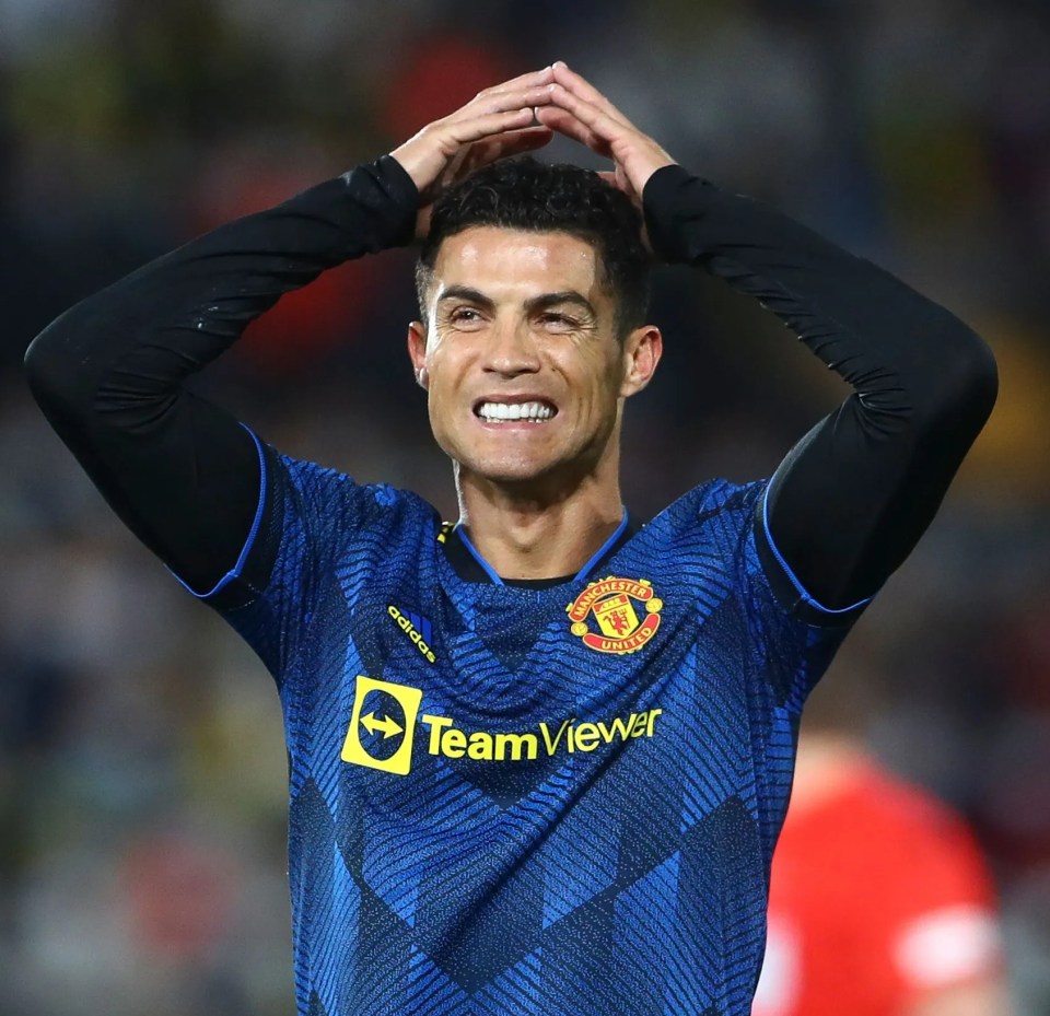 Manchester United star Cristiano Ronaldo has been omitted from the starting line-up against Chelsea