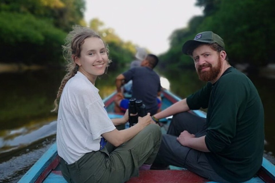 Rose Ayling-Ellis pictured with her boyfriend Samuel Arnold