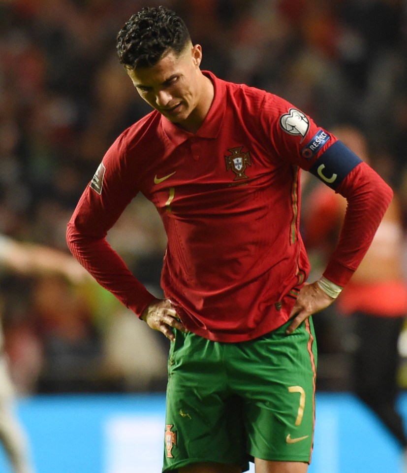 Manchester United hero Cristiano Ronaldo's pain was clear to see as he reflects on Portugal's shock 2-1 home loss to Serbia on Sunday