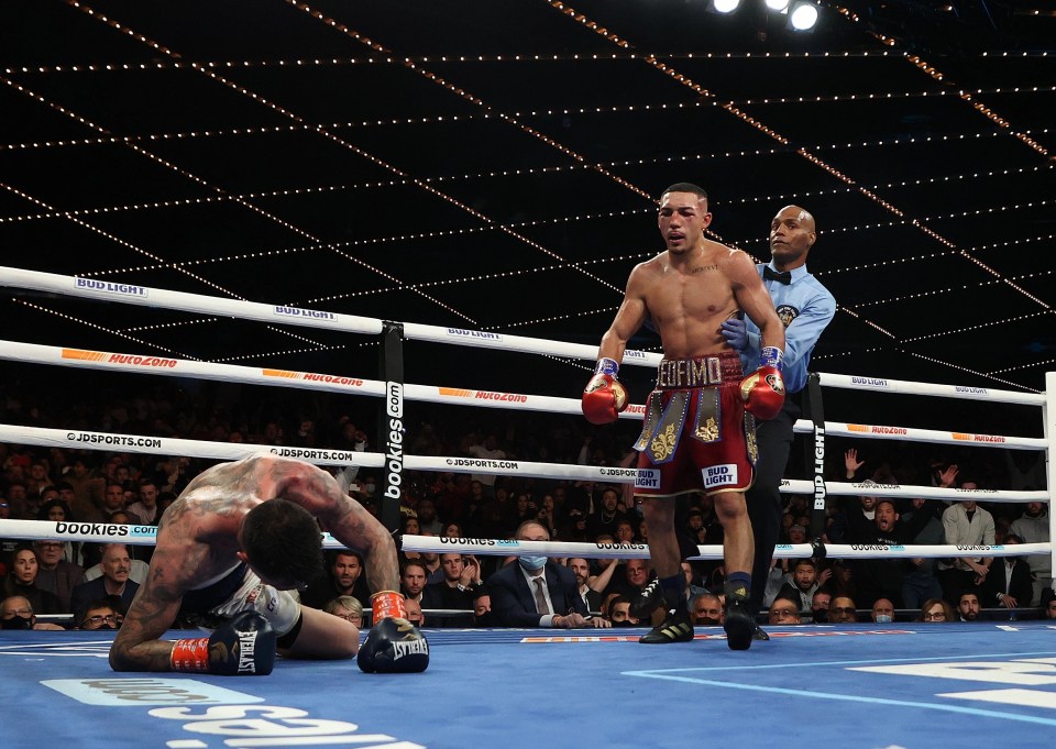 Lopez scored a knockdown of his own in the tenth round with a brutal overhand right