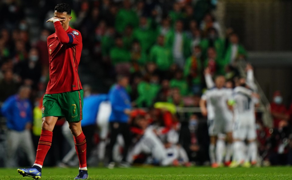 Ronaldo cut a frustrated figure with Portugal only needing a draw to qualify