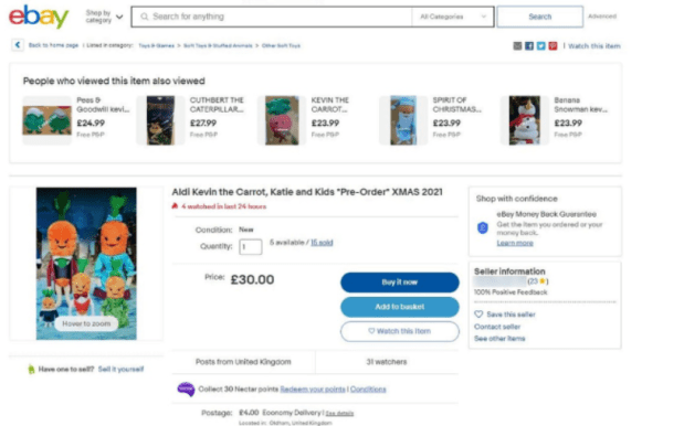 The toys are already up for sale on eBay for much more than their original price