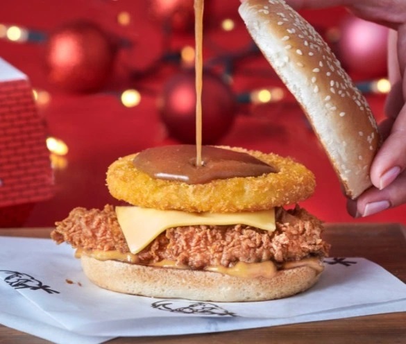 KFC's gravy burger is back for Christmas