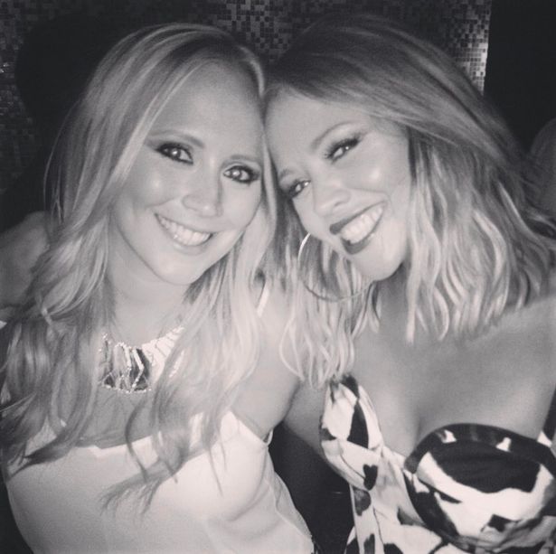 Amy's famous sister Kimberley Walsh was also at the party