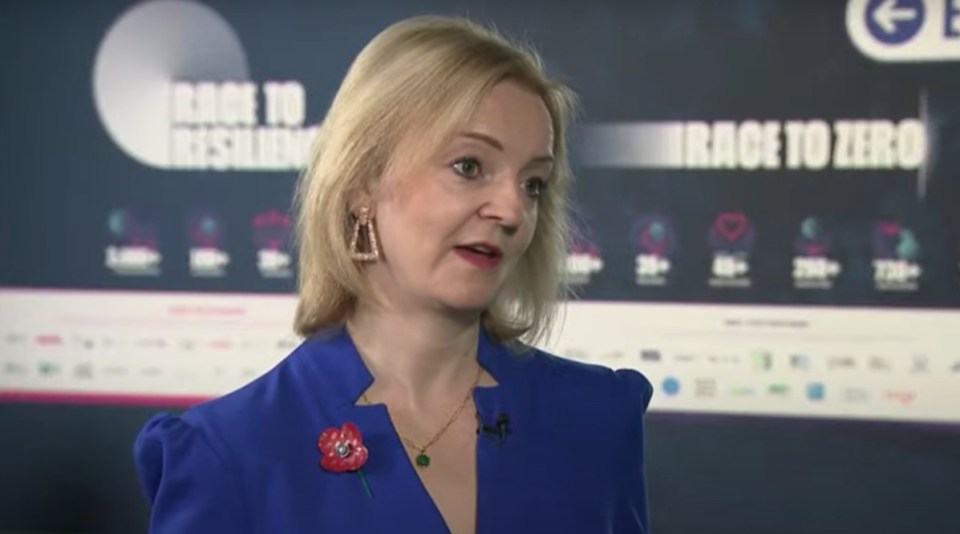 Liz Truss described the French leader's menaces as 'unacceptable'