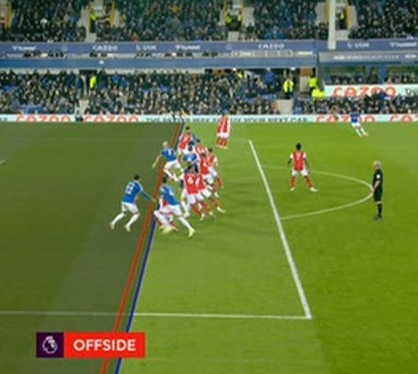 Richarlison's first-half striker was ruled out for offside