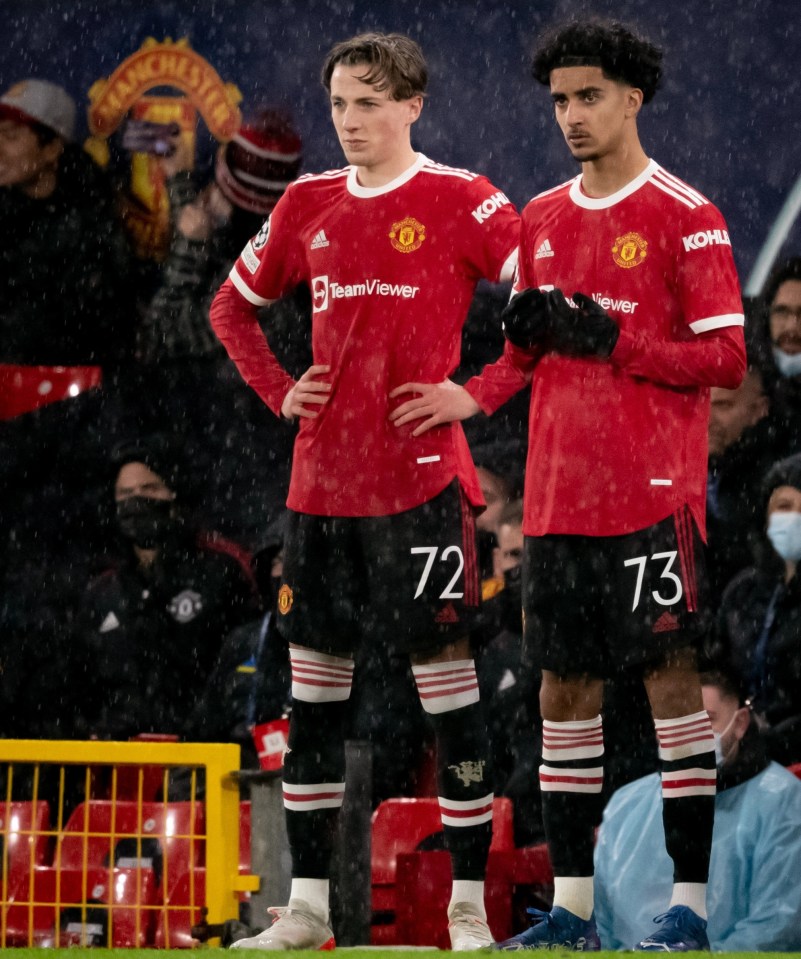 Zidane Iqbal made his first-team debut for Man Utd after coming off the bench against Young Boys