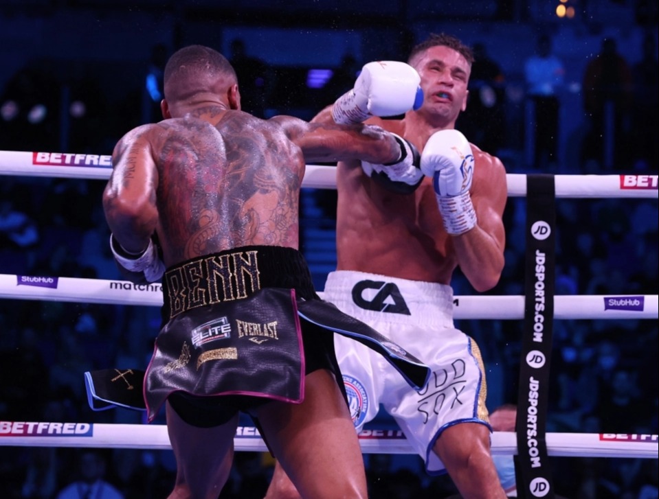 This was the stunning right hand that ended the fight for Conor Benn