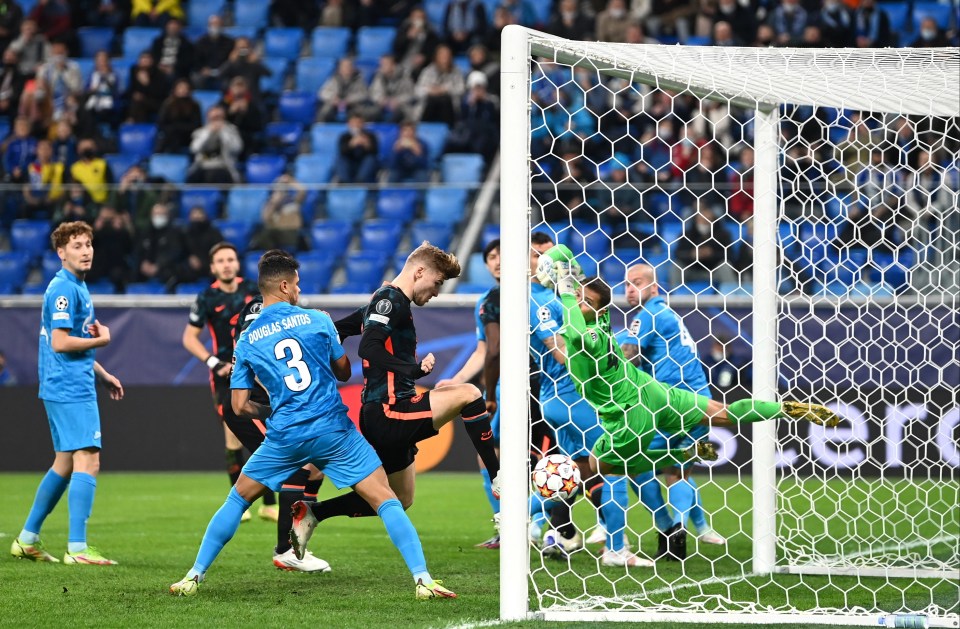 Timo Werner opened the scoring with just 83 seconds on the clock