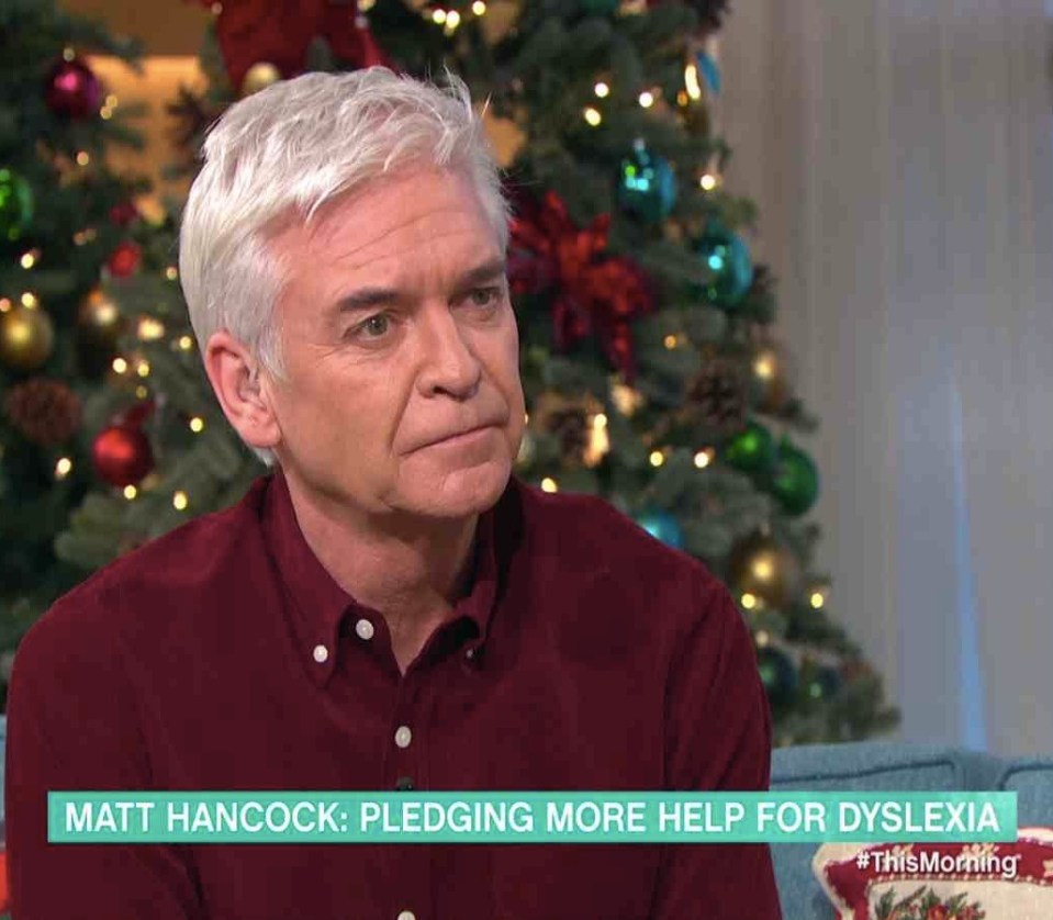 Phil made a shock jibe while interviewing Matt Hancock on This Morning