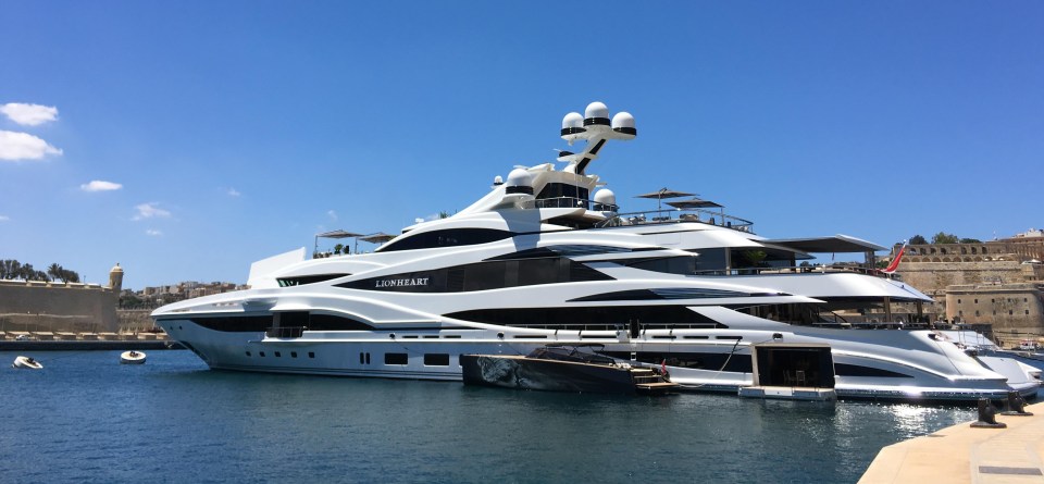 Disgraced high street tycoon Philip paid £100million for this yacht