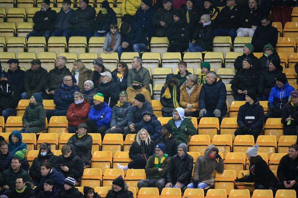 Norwich are investigating after racist abuse was directed at their own and Crystal Palace players on Tuesday by Canaries fans (general picture)