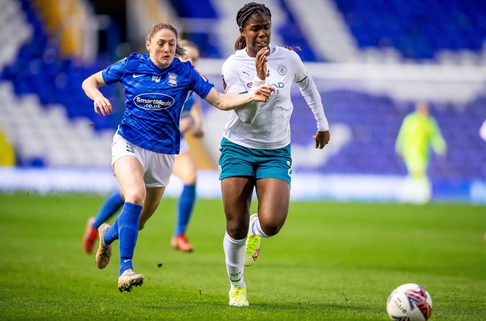 Khadija Shaw reckons being patient with efforts on the pitch will help her progress at Manchester City