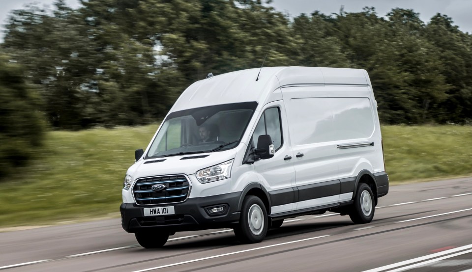 Ford is launching the all-electric E-Transit, though you’ll still be able to get diesel