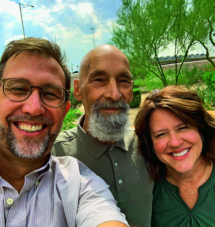 Allen, Gary and Sandy after reuniting thanks to the DNA test