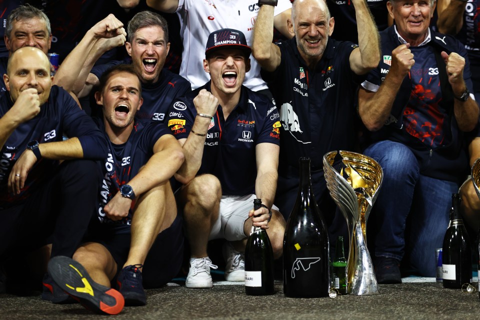 Verstappen won the championship on the final lap