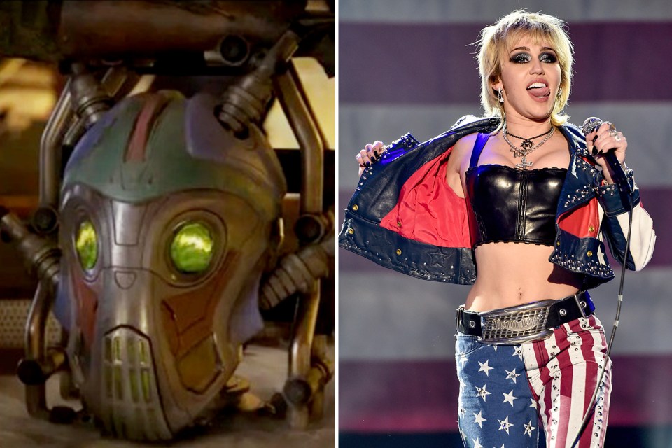 Miley Cyrus played AI character Mainframe in Guardians Of The Galaxy Vol. 2