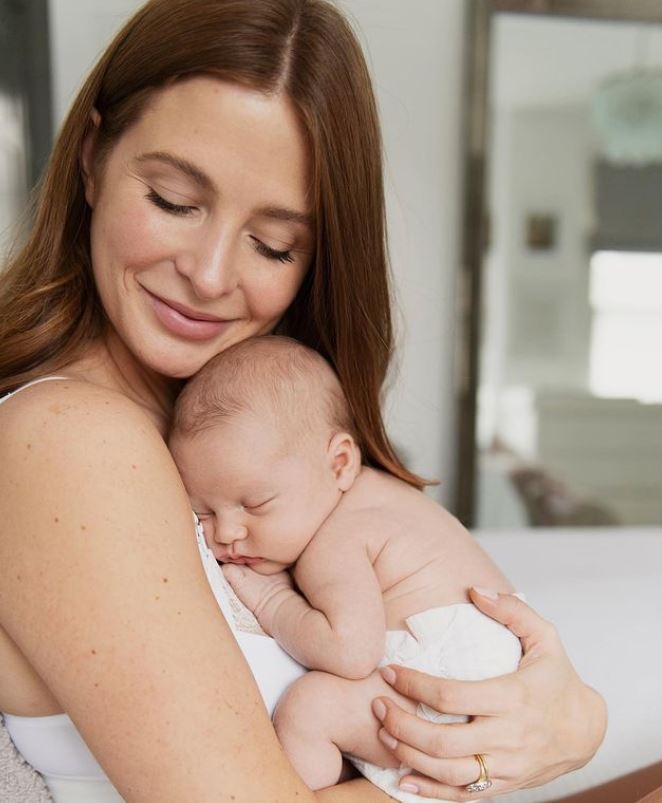 Millie Mackintosh returned to Instagram yesterday after welcoming her daughter Aurelia