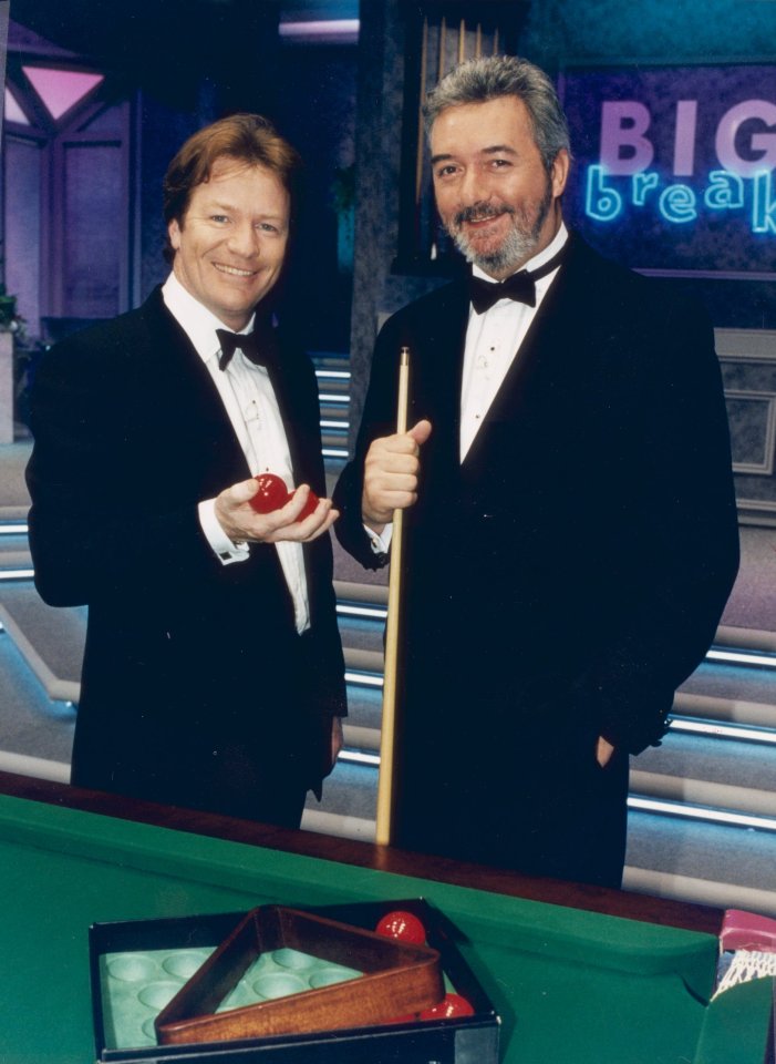 Iconic snooker-themed game show Big Break could return to screens after nearly 20 years, here Jim Davidson with John Virgo