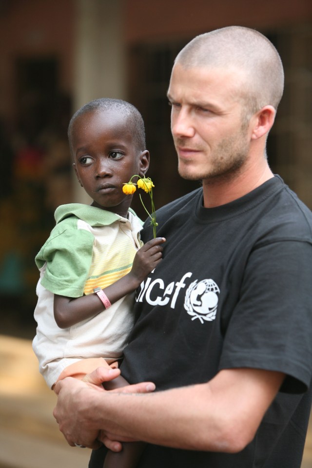 A source close to Becks said 'David has been a UNICEF Goodwill Ambassador for the past 18 years, and has worked tirelessly for them'