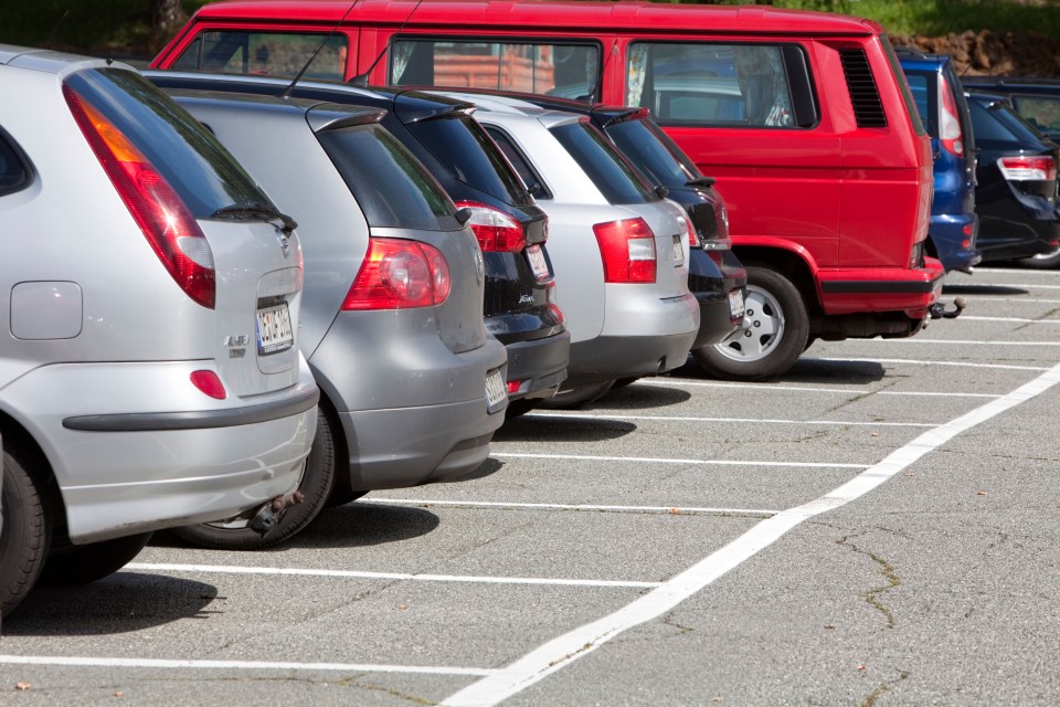 You could face a fine for not parking within the bay markings