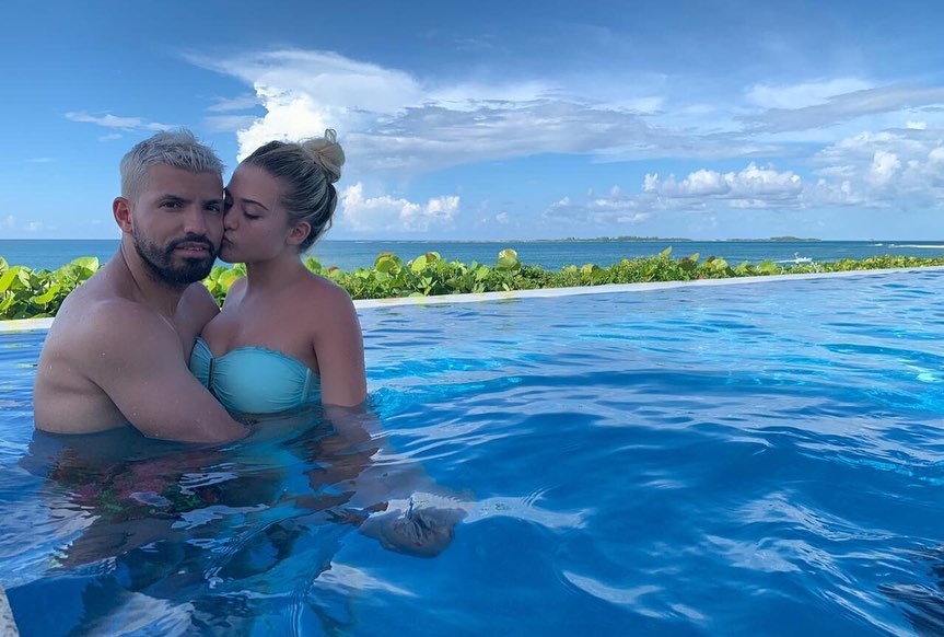 The Bahamas has been a popular destination for Aguero and his Wag Sofia