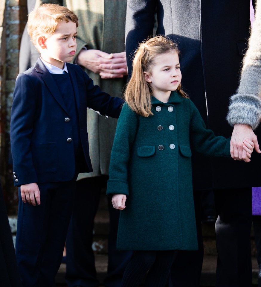 The royal kids have their own room at the party