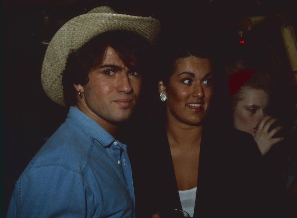 George in the 1980s with his sister Melanie, who  died on Christmas day in 2019