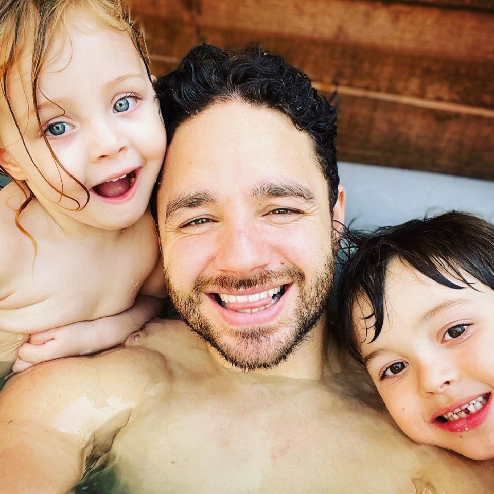 The soap star, 33, is a proud dad of two