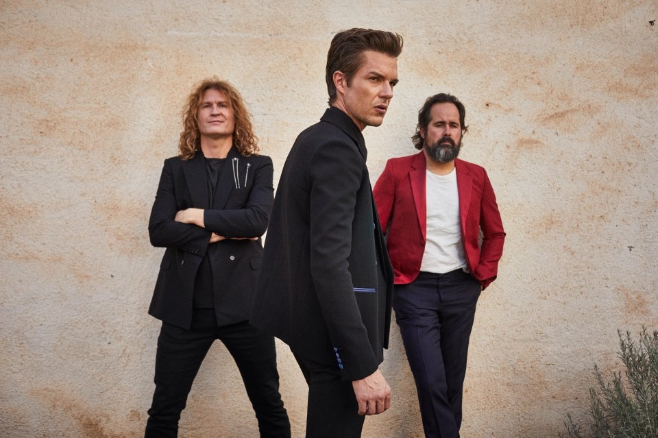 'It matters to us,' says Brandon Flowers, centre, on winning SFTW’s album of the year.