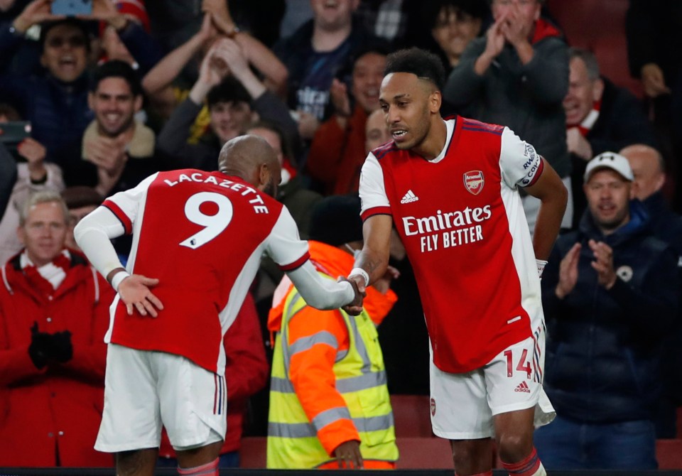 Pierre-Emerick Aubameyang has struggled for form and Alexandre Lacazette could depart at the end of the season