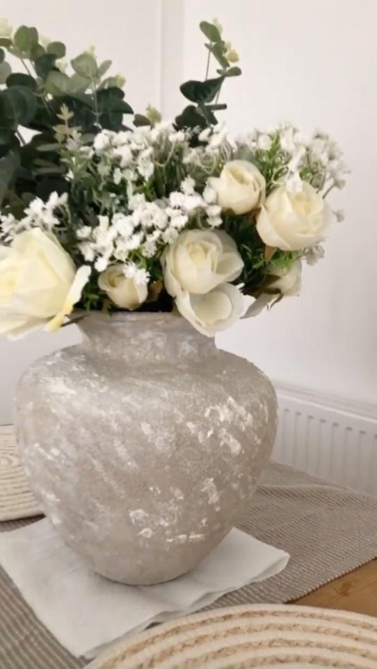 Molly turned this plain IKEA vase into a stunning feature on a budget