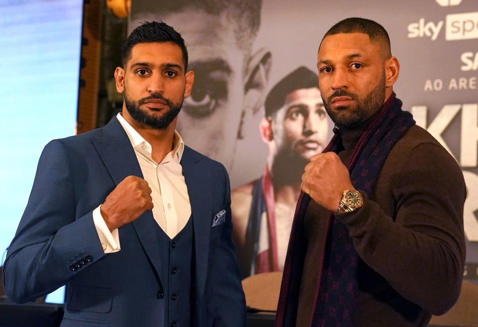 Amir Khan and Kell Brook ahead of their fight