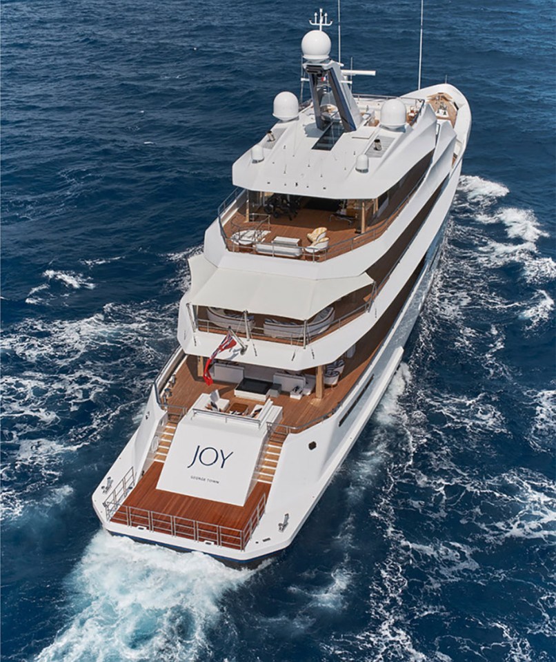 The luxurious £60m super yacht Joy used by Michael Jordan