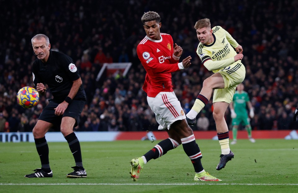 Emile Smith Rowe gave Arsenal a 13th minute lead