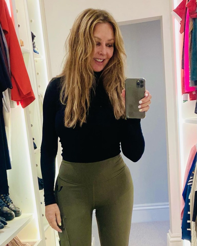 The maths whizz showed off her stunning figure while posing in her closet