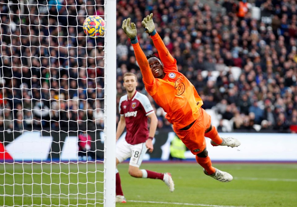 Edouard Mendy conceded Arthur Masuaku's 87th-minute cross to hand West Ham the win