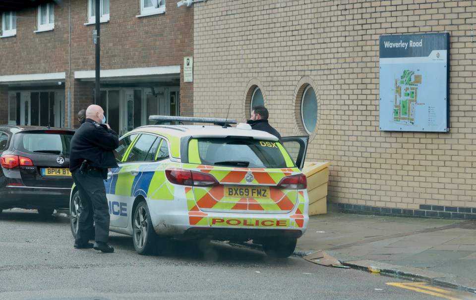 Police presence has been stepped up on the North London estate