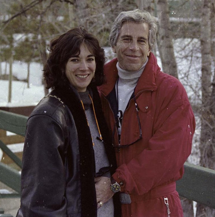 The pair pictured on a bridge while on holiday