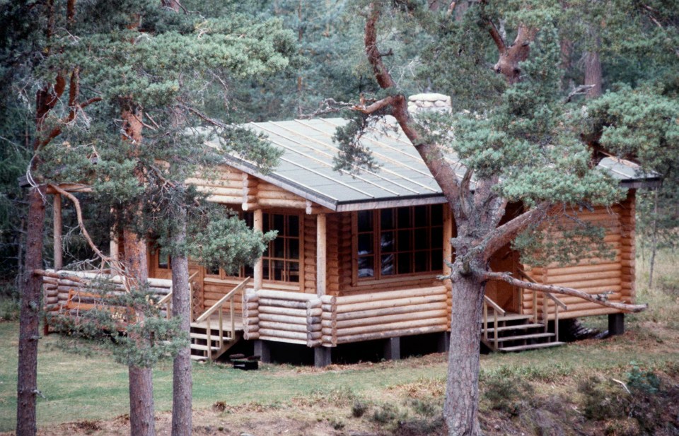 The lodge is at Glen Beg on the Queen's estate in Scotland